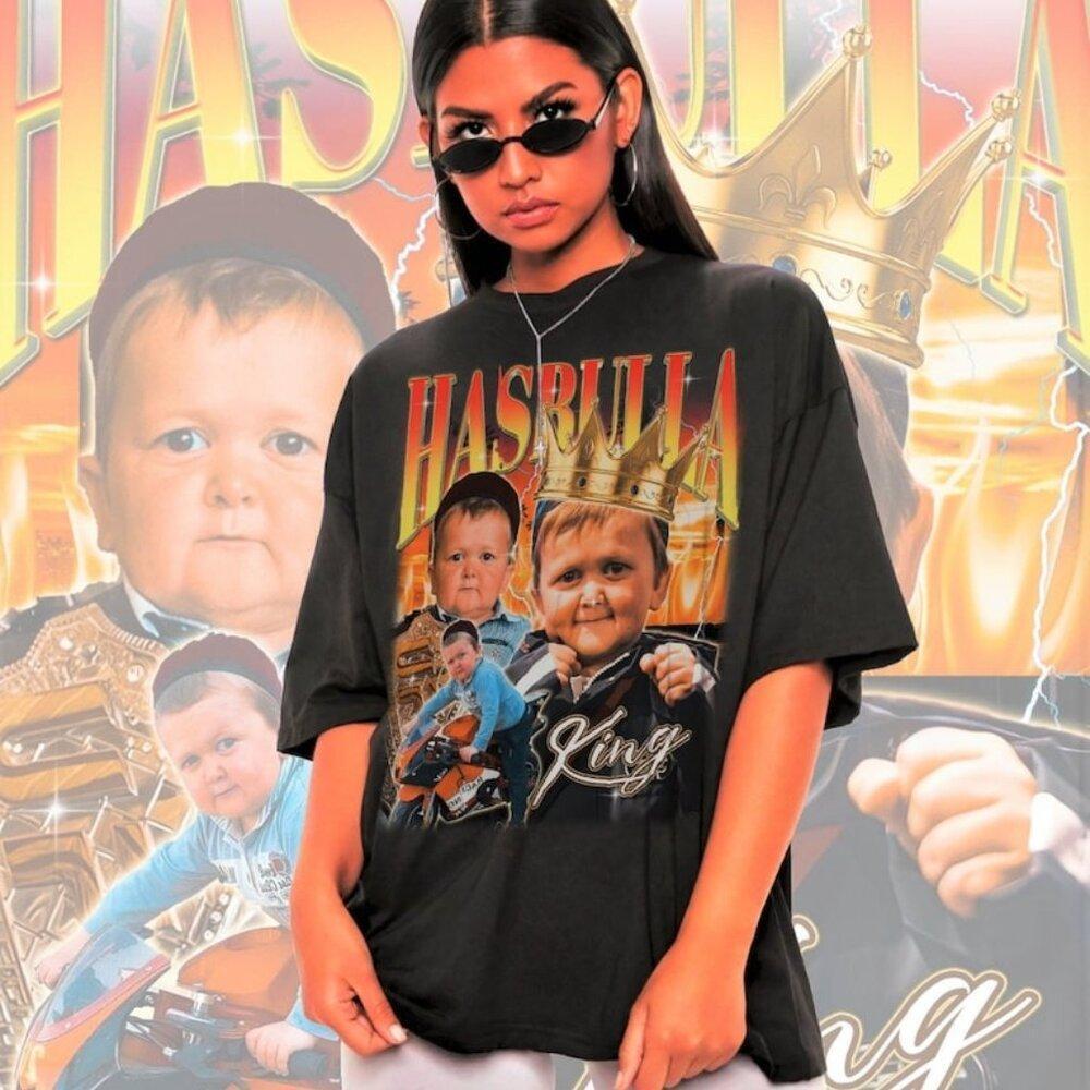 Retro King Hasbulla Graphic T-Shirt Meme Funny Pop Culture Gift Top Tee 159